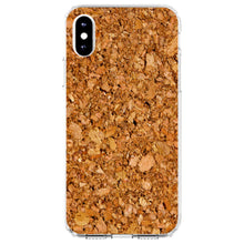 DistinctInk® Clear Shockproof Hybrid Case for Apple iPhone / Samsung Galaxy / Google Pixel - Dark Cork Board Image Print