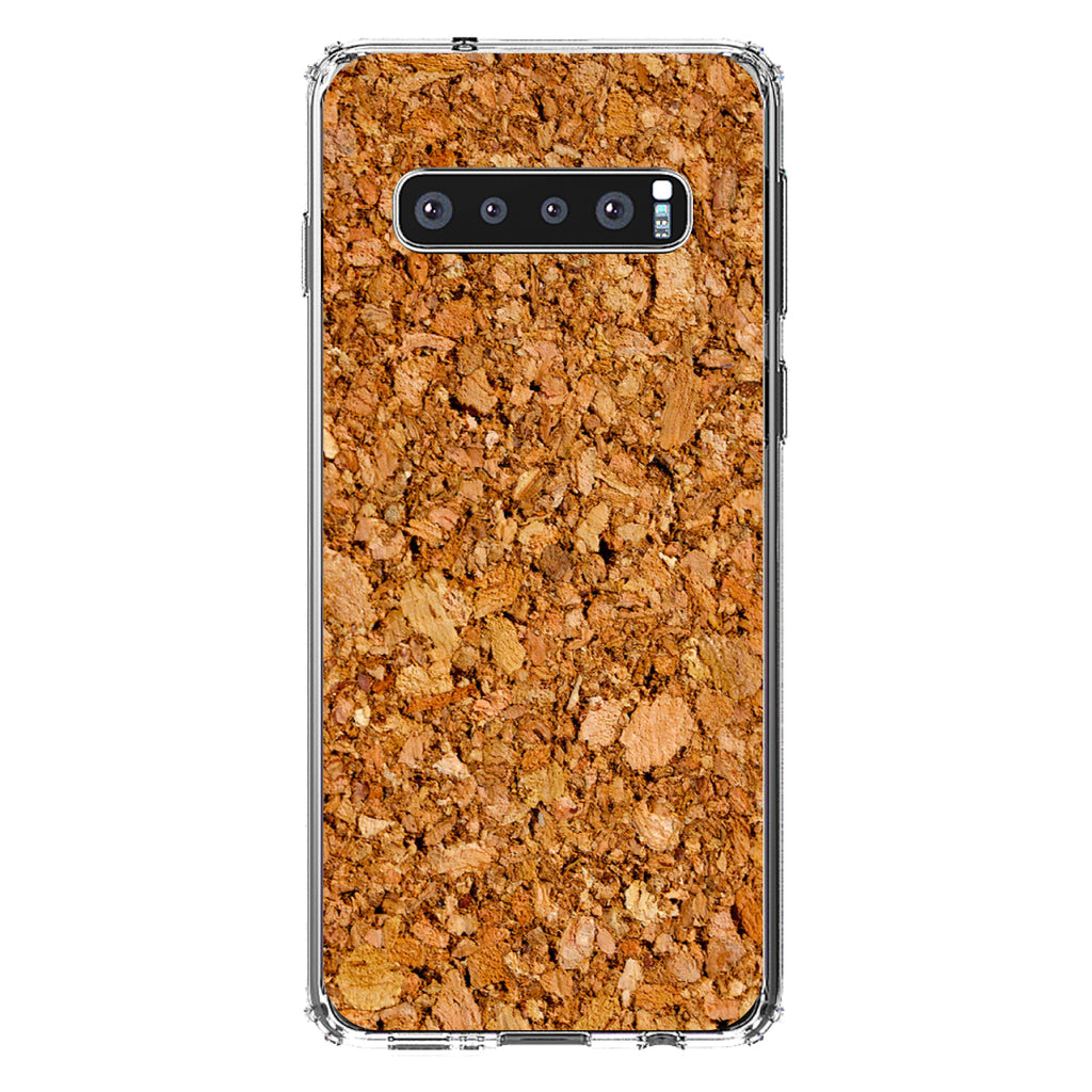Dark Cork Board Image Print Clear Shockproof iPhone Case, view 17