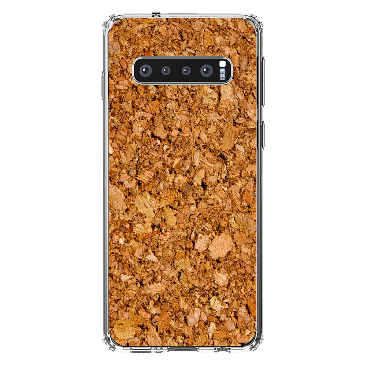 Dark Cork Board Image Print Clear Shockproof iPhone Case, view 17