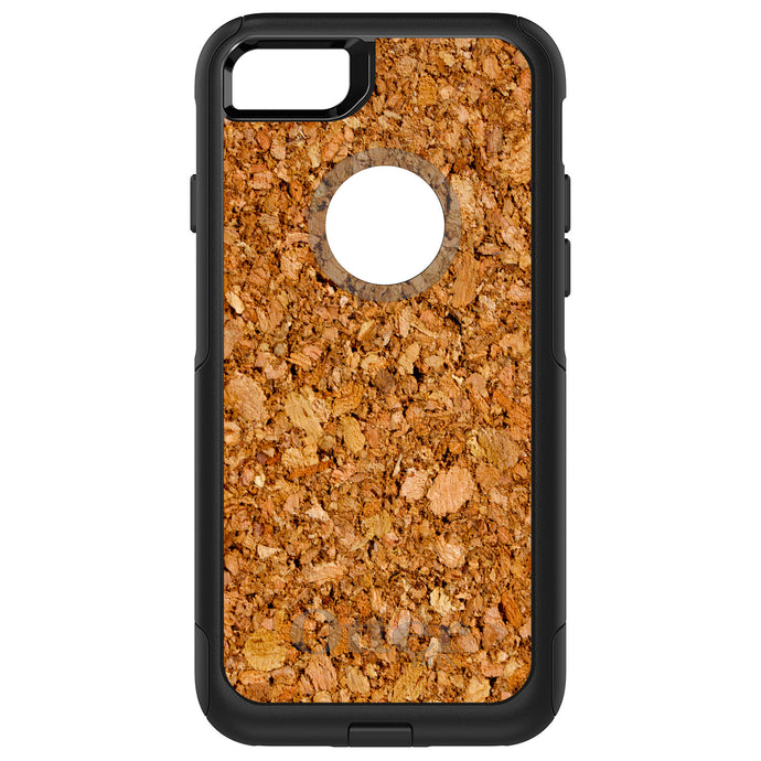 DistinctInk OtterBox Commuter Series Case for Apple iPhone or Samsung Galaxy - Dark Cork Board