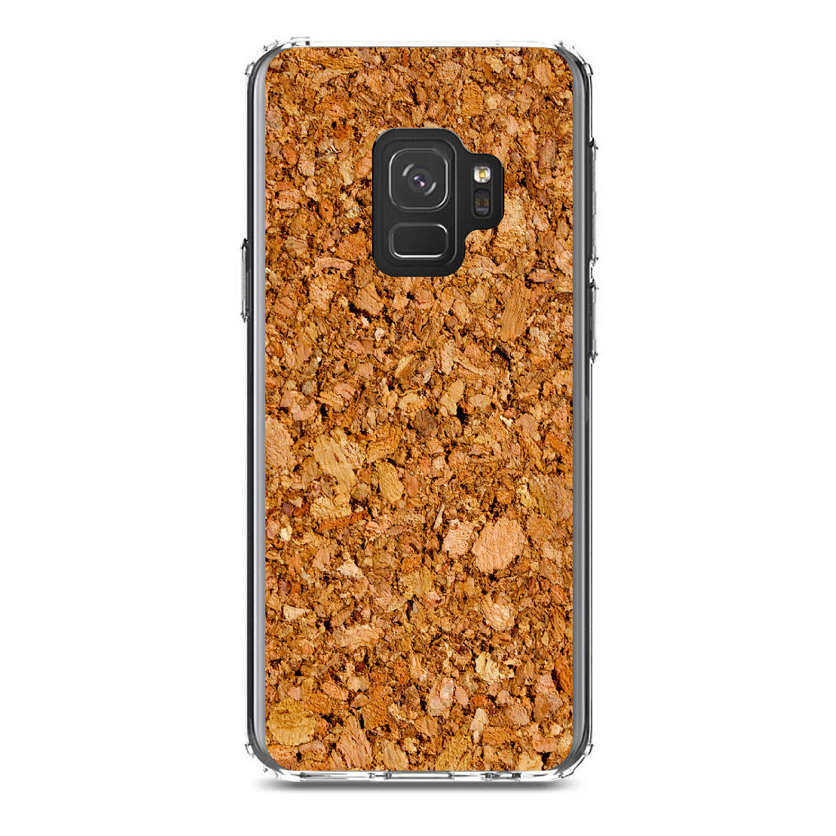 Dark Cork Board Image Print Clear Shockproof iPhone Case, view 19