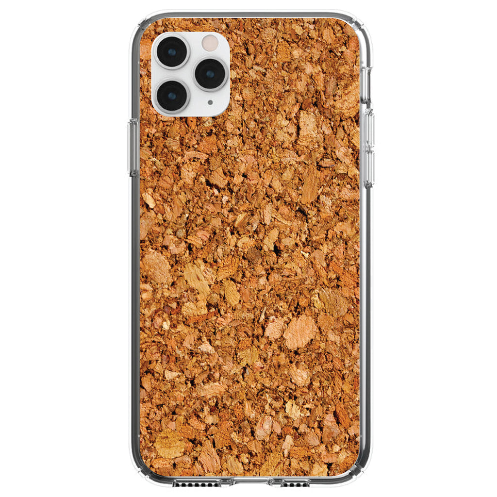 Dark Cork Board Image Print Clear Shockproof iPhone Case