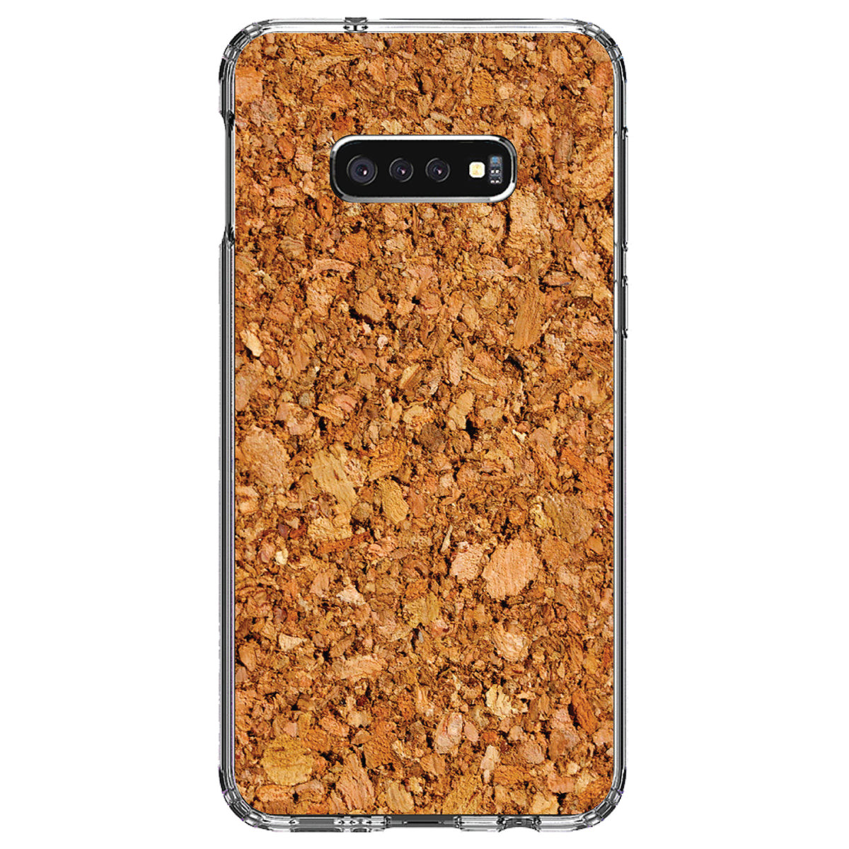Dark Cork Board Image Print Clear Shockproof iPhone Case, view 18