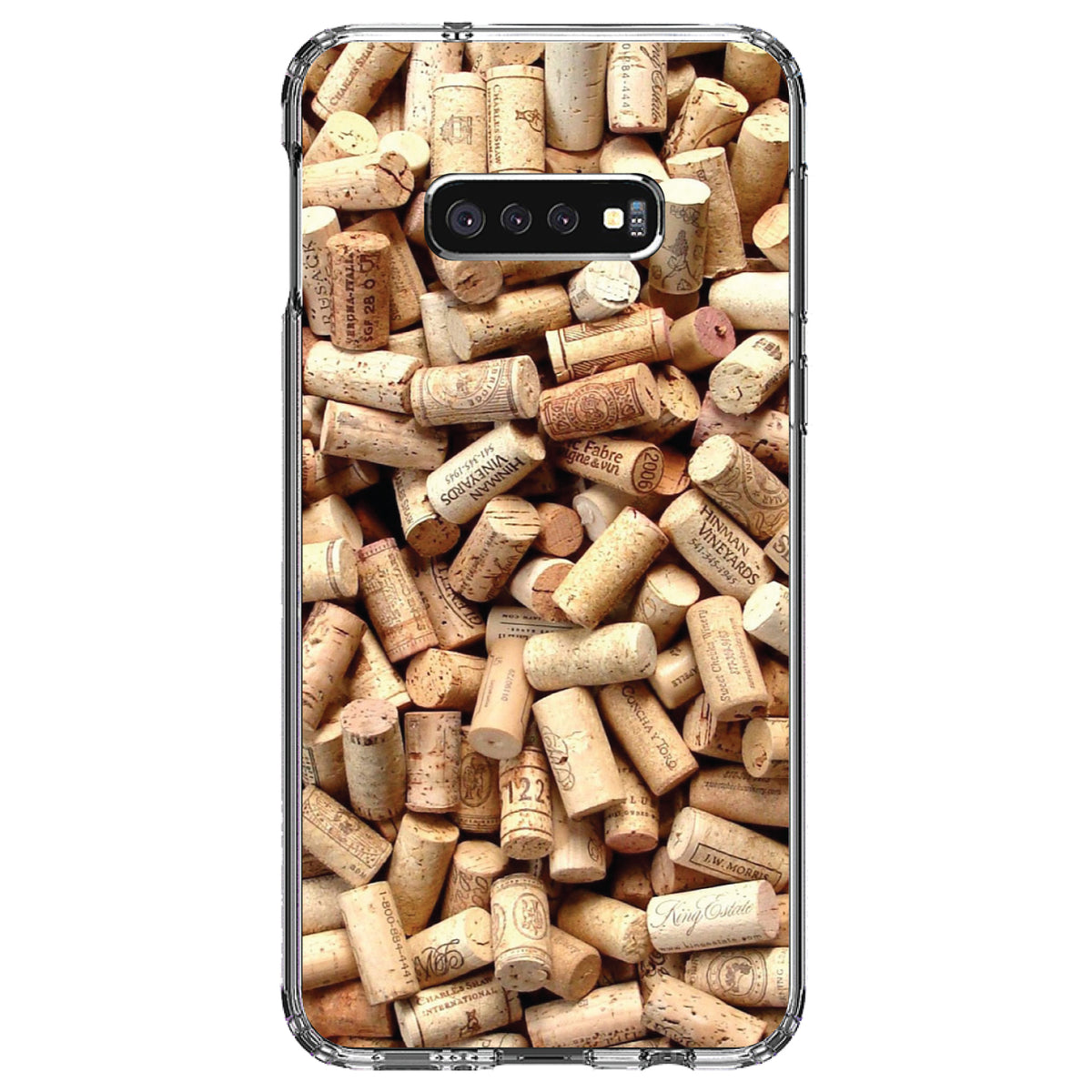 Wine Corks Image Print Clear Shockproof iPhone Case, view 18