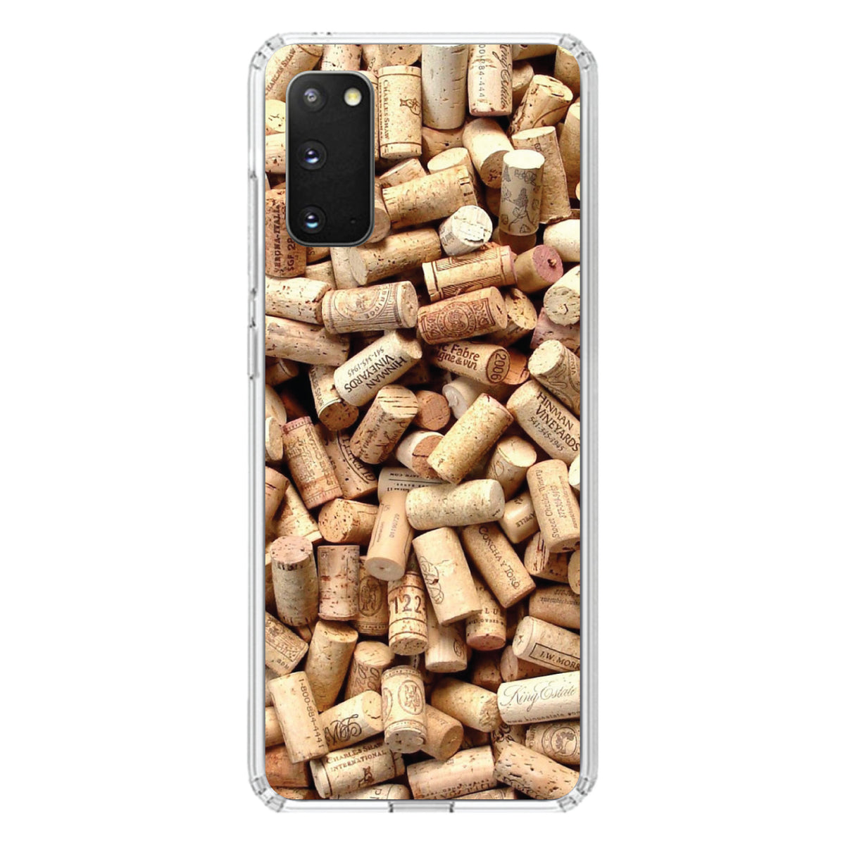 Wine Corks Image Print Clear Shockproof iPhone Case, view 13