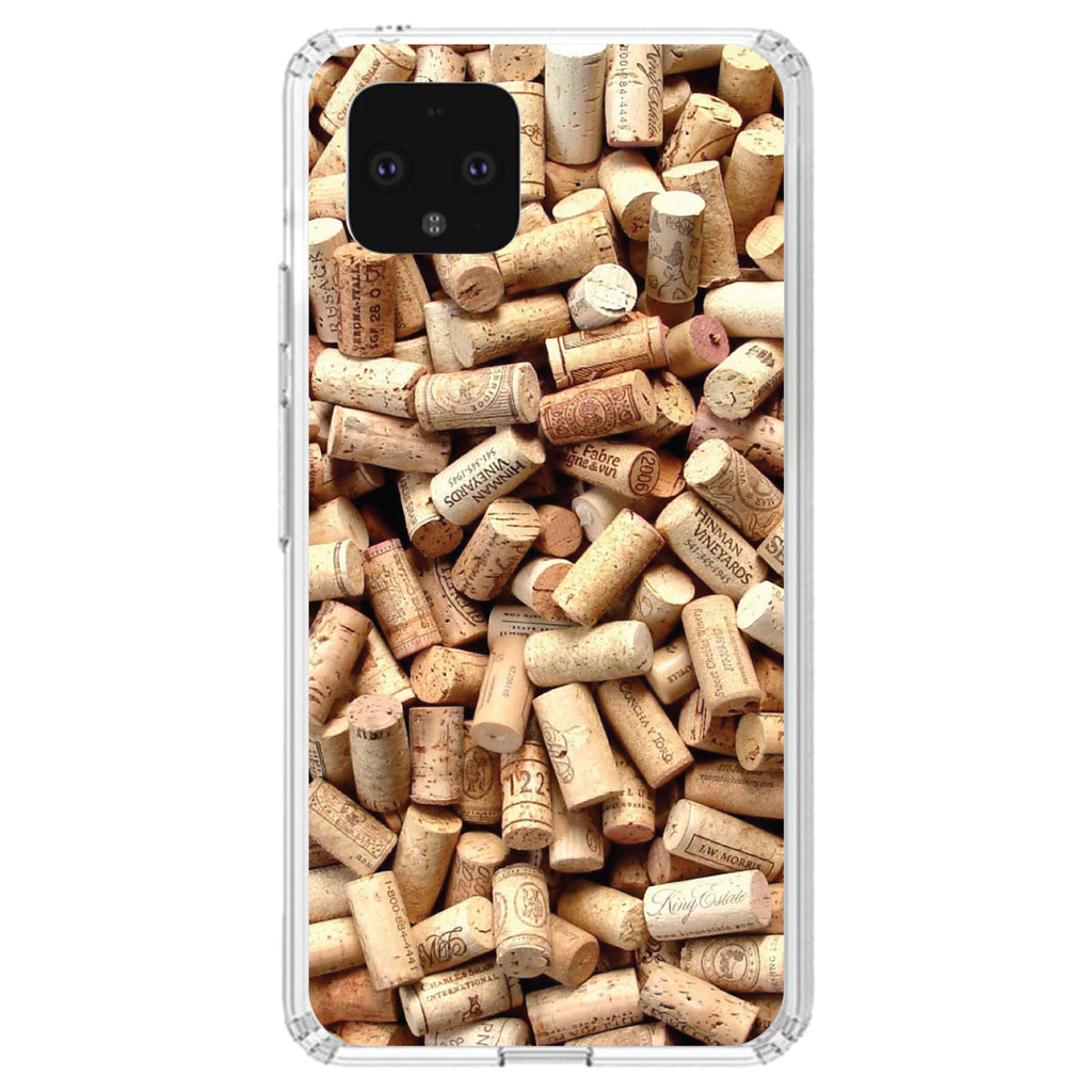 Wine Corks Image Print Clear Shockproof iPhone Case, view 24