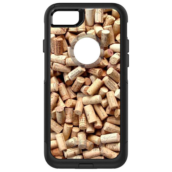 DistinctInk OtterBox Commuter Series Case for Apple iPhone or Samsung Galaxy - Wine Corks