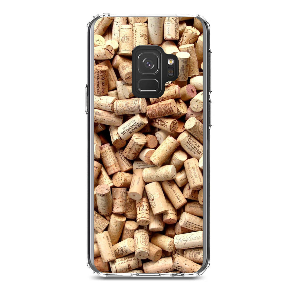 Wine Corks Image Print Clear Shockproof iPhone Case, view 19