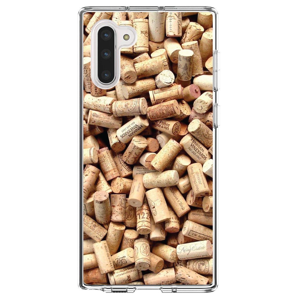 Wine Corks Image Print Clear Shockproof iPhone Case, view 9