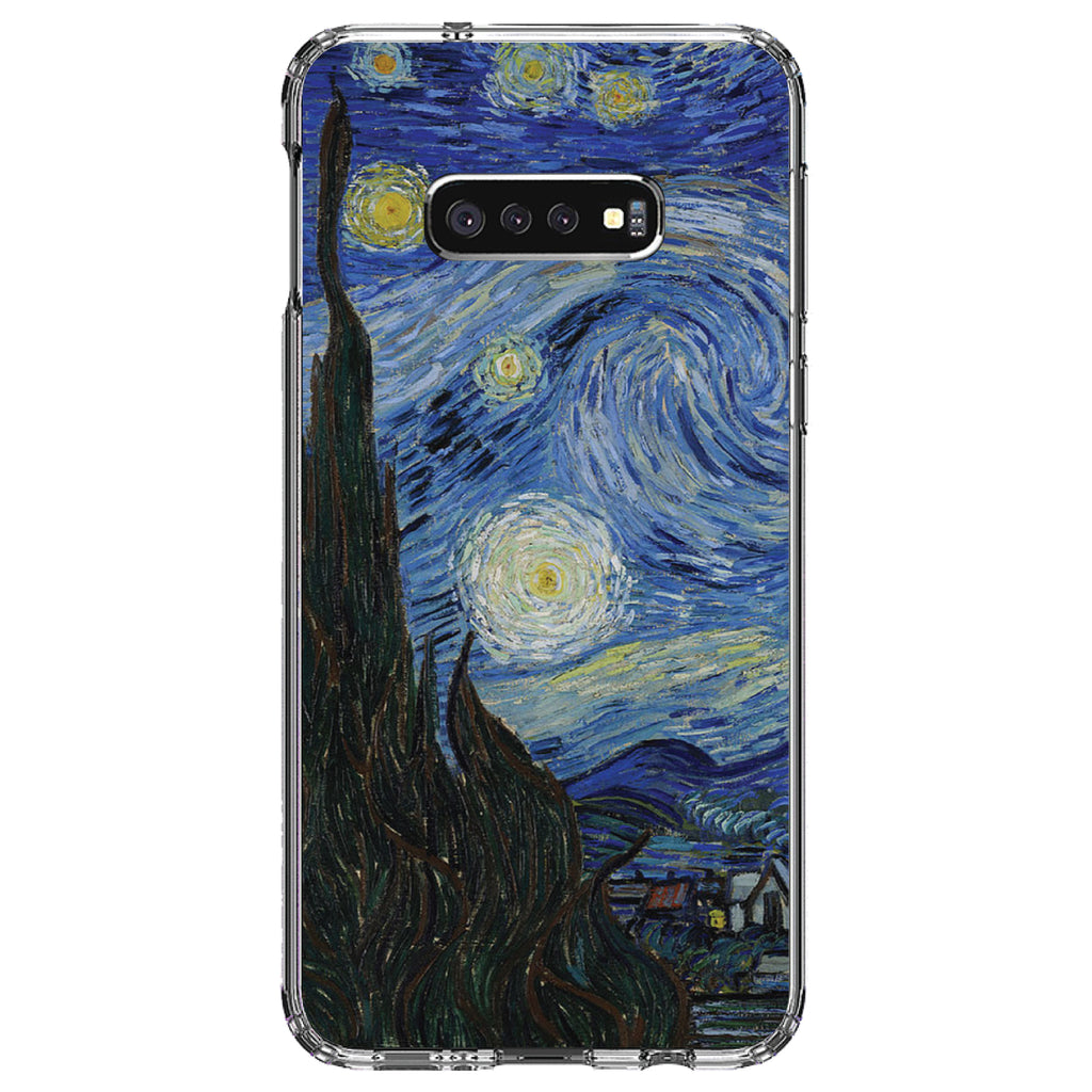 Van Gogh Starry Night Clear Shockproof iPhone Case, view 18