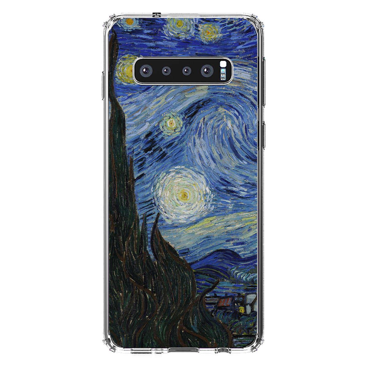 Van Gogh Starry Night Clear Shockproof iPhone Case, view 17