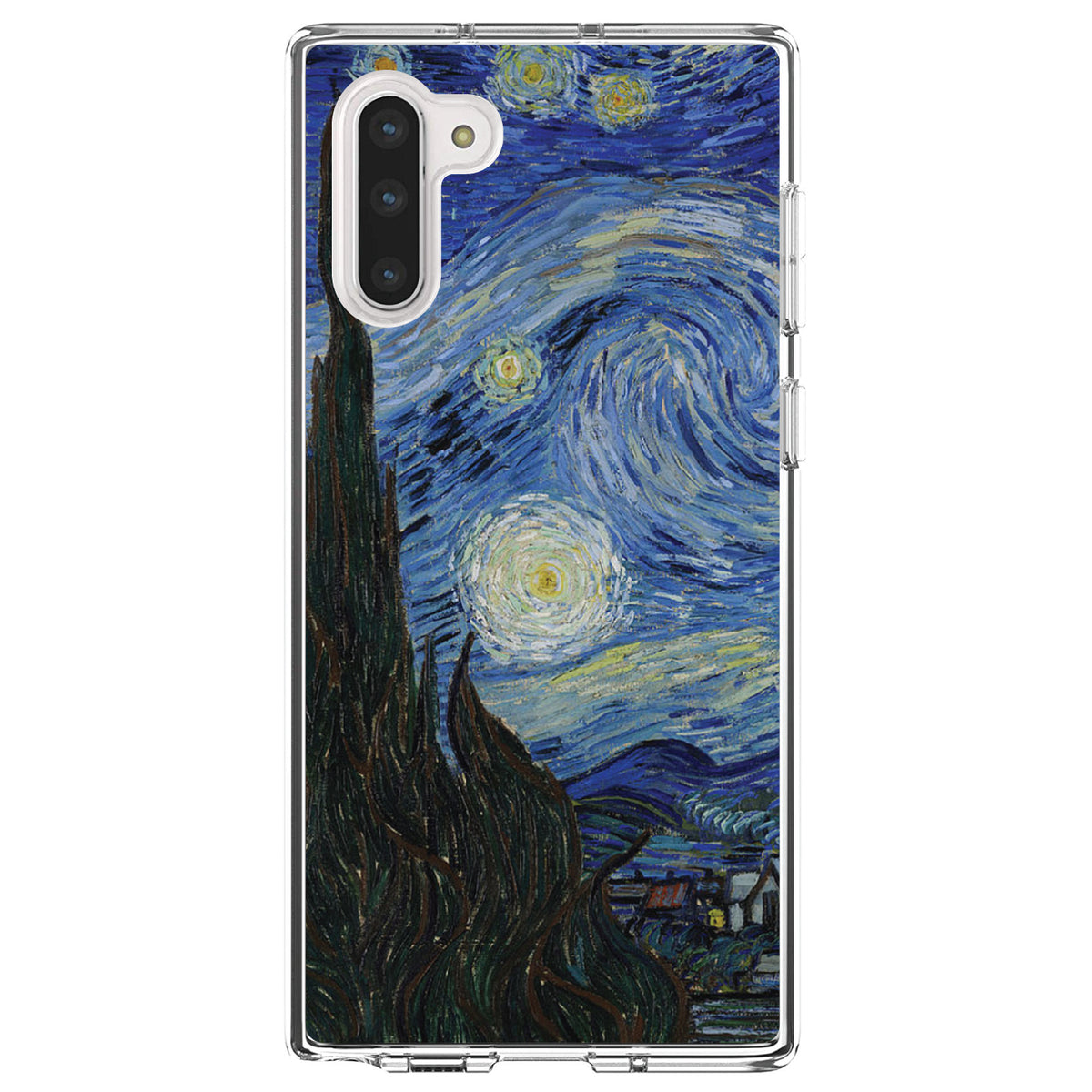 Van Gogh Starry Night Clear Shockproof iPhone Case, view 9
