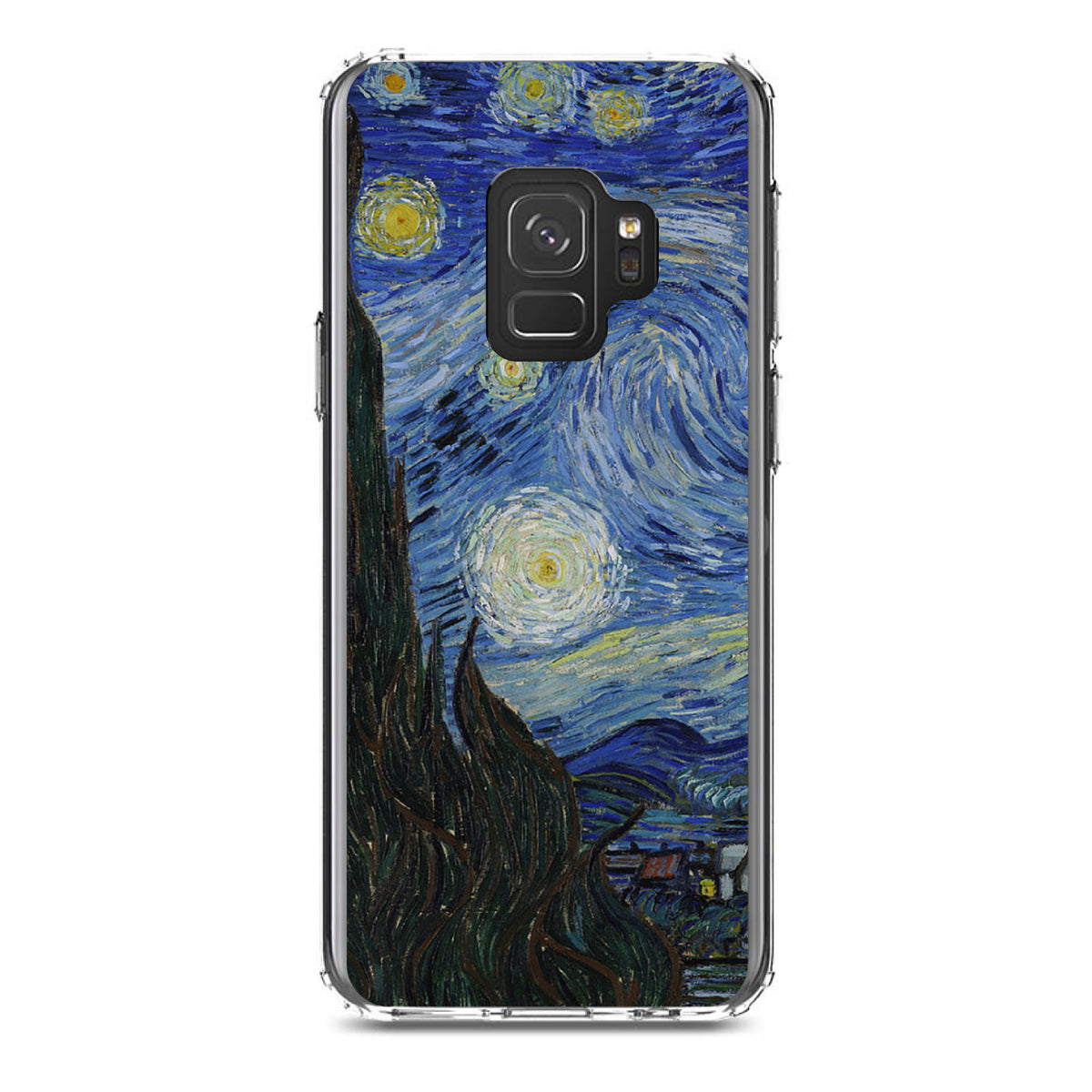 Van Gogh Starry Night Clear Shockproof iPhone Case, view 19