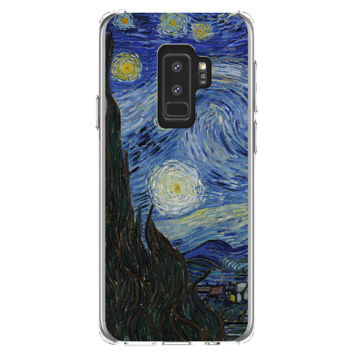 Van Gogh Starry Night Clear Shockproof iPhone Case, view 20