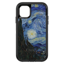 DistinctInk™ OtterBox Defender Series Case for Apple iPhone / Samsung Galaxy / Google Pixel - Van Gogh Starry Night
