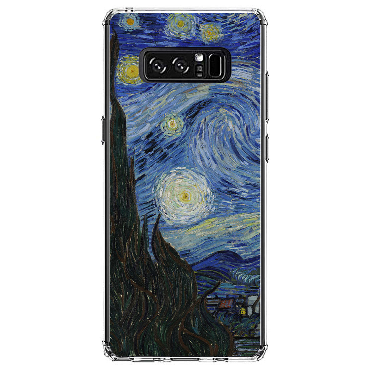 Van Gogh Starry Night Clear Shockproof iPhone Case, view 12