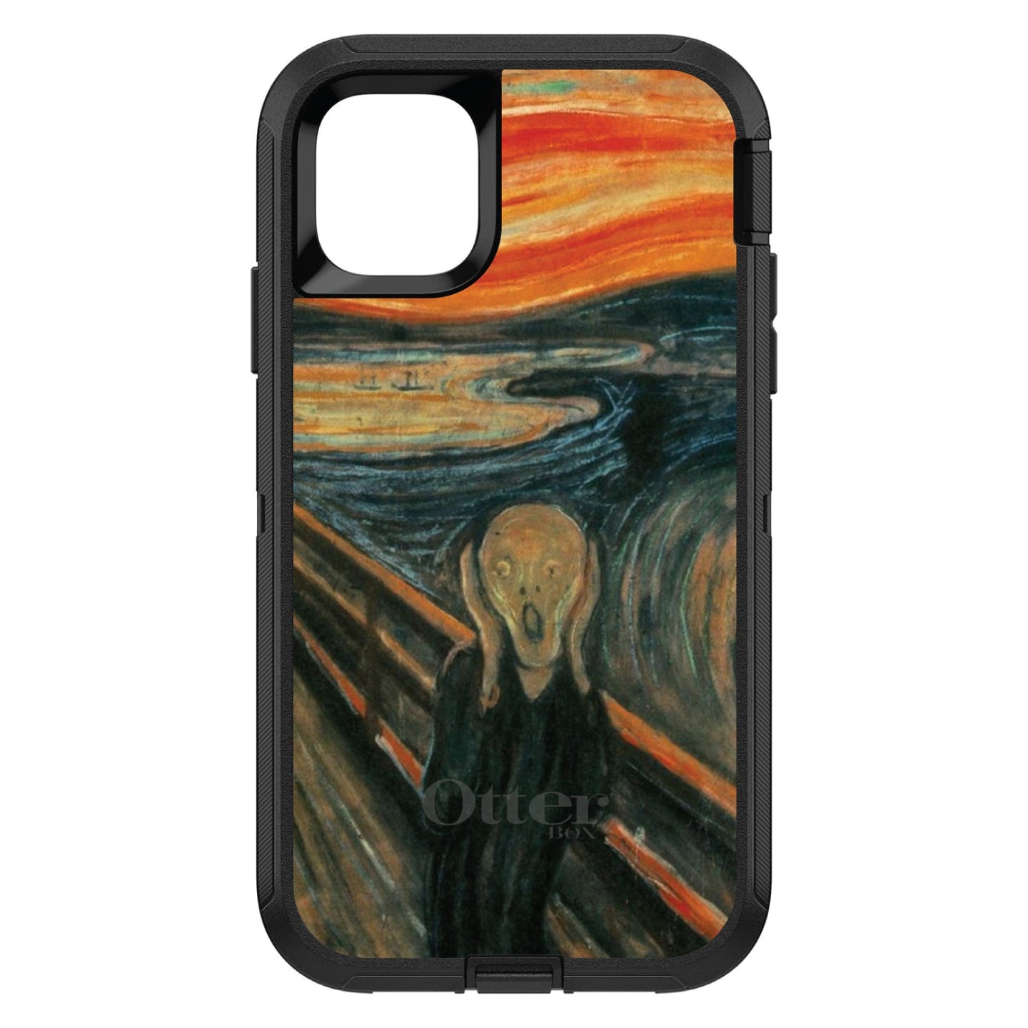 DistinctInk™ OtterBox Defender Series Case for Apple iPhone / Samsung Galaxy / Google Pixel - Edvard Munch The Scream