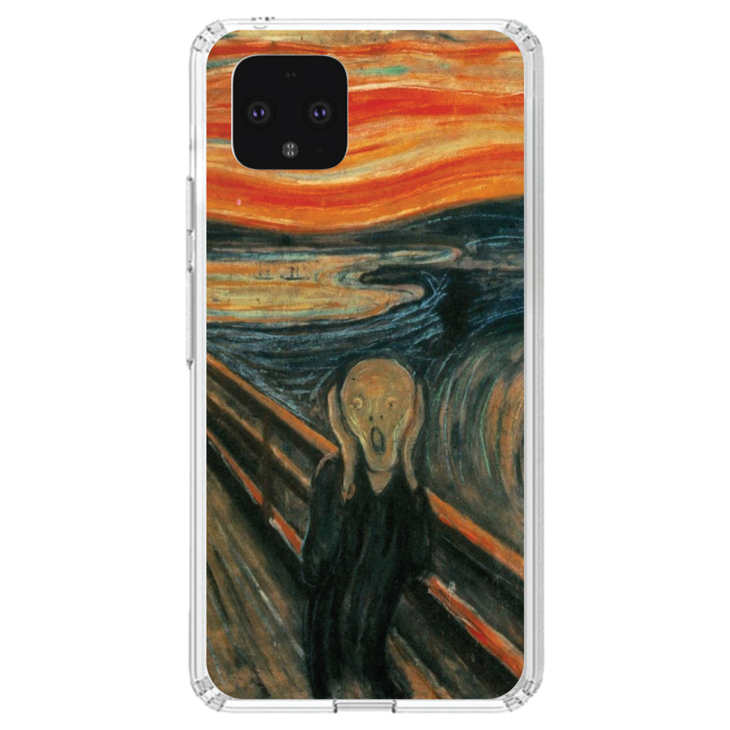 Edvard Munch The Scream Clear Shockproof iPhone Case, view 23