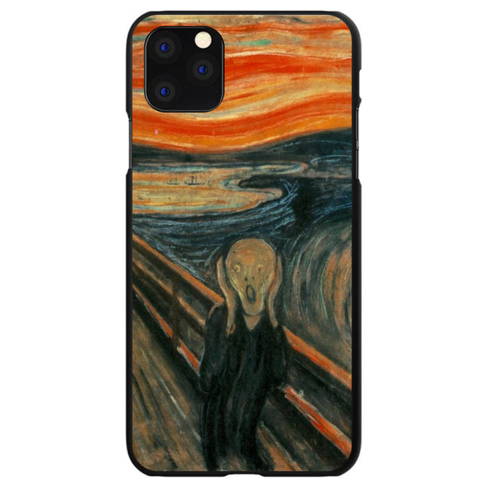 DistinctInk® Hard Plastic Snap-On Case for Apple iPhone or Samsung Galaxy - Edvard Munch The Scream