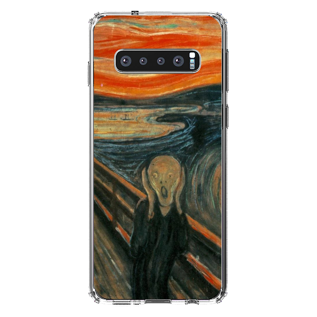 Edvard Munch The Scream Clear Shockproof iPhone Case, view 17