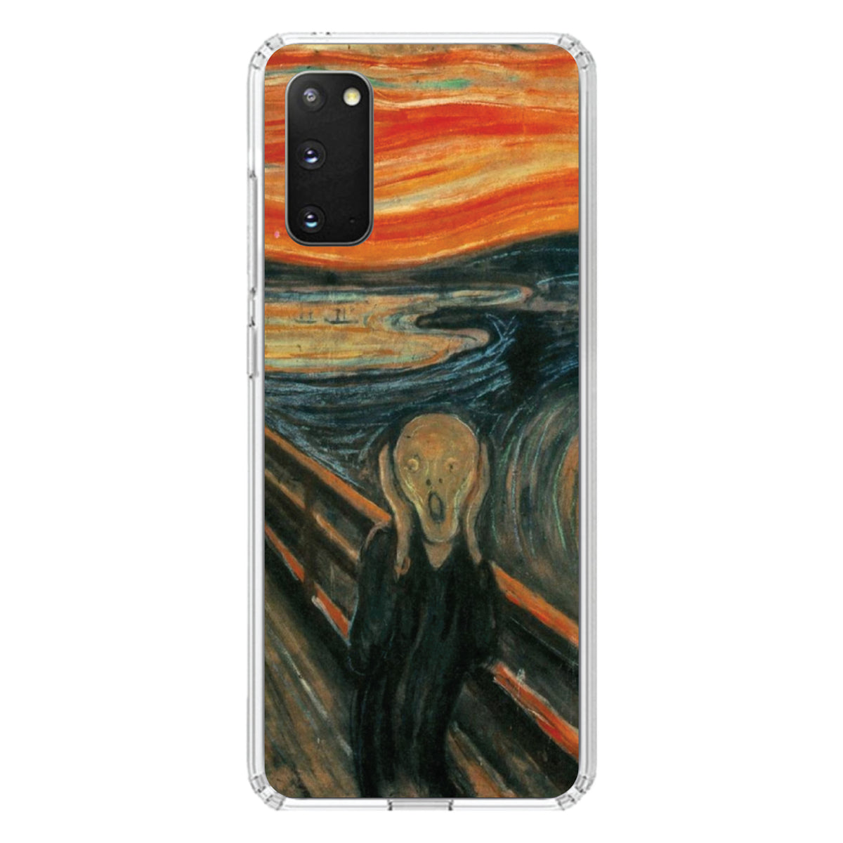 Edvard Munch The Scream Clear Shockproof iPhone Case, view 13