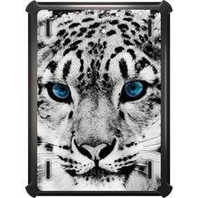 DistinctInk™ OtterBox Defender Series Case for Apple iPad / iPad Pro / iPad Air / iPad Mini - Snow Leopard Blue Eyes