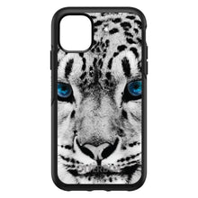 DistinctInk™ OtterBox Symmetry Series Case for Apple iPhone / Samsung Galaxy / Google Pixel - Snow Leopard Blue Eyes