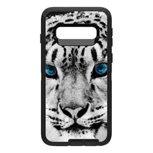 DistinctInk™ OtterBox Defender Series Case for Apple iPhone / Samsung Galaxy / Google Pixel - Snow Leopard Blue Eyes