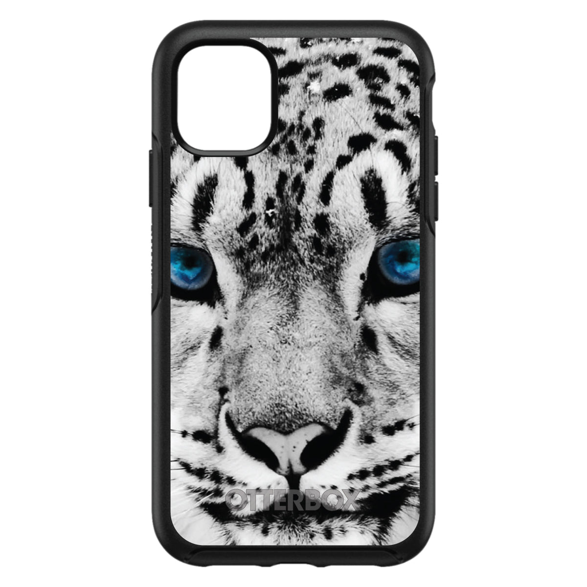 Snow Leopard Blue Eyes OtterBox Symmetry Case for iPhone & Galaxy