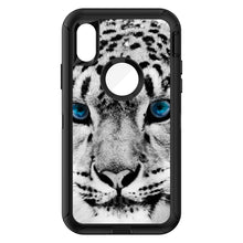 DistinctInk™ OtterBox Defender Series Case for Apple iPhone / Samsung Galaxy / Google Pixel - Snow Leopard Blue Eyes