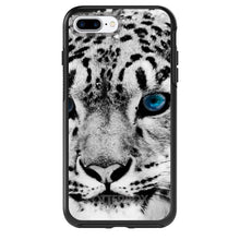 DistinctInk™ OtterBox Symmetry Series Case for Apple iPhone / Samsung Galaxy / Google Pixel - Snow Leopard Blue Eyes