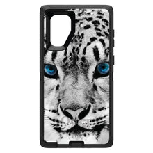 DistinctInk™ OtterBox Defender Series Case for Apple iPhone / Samsung Galaxy / Google Pixel - Snow Leopard Blue Eyes