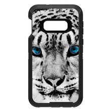 DistinctInk™ OtterBox Defender Series Case for Apple iPhone / Samsung Galaxy / Google Pixel - Snow Leopard Blue Eyes