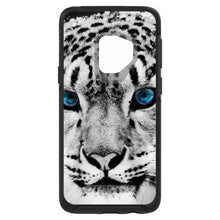 DistinctInk™ OtterBox Symmetry Series Case for Apple iPhone / Samsung Galaxy / Google Pixel - Snow Leopard Blue Eyes