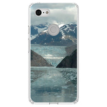 DistinctInk® Clear Shockproof Hybrid Case for Apple iPhone / Samsung Galaxy / Google Pixel - Tracy Arm Fjord Alaska