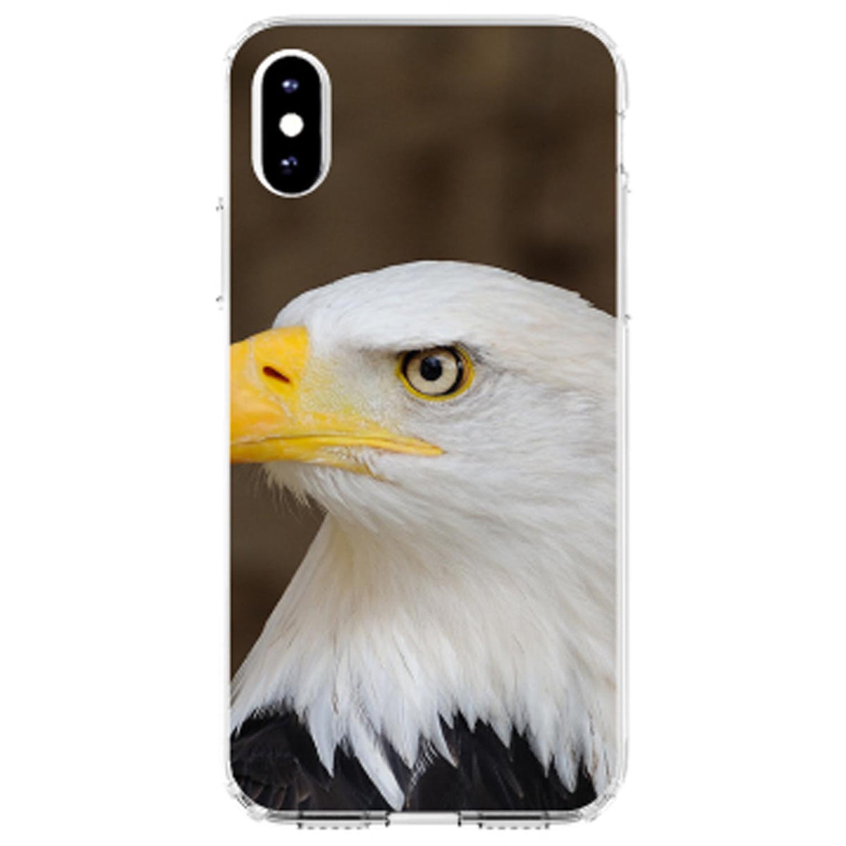 American Bald Eagle Clear Shockproof iPhone Case, view 3