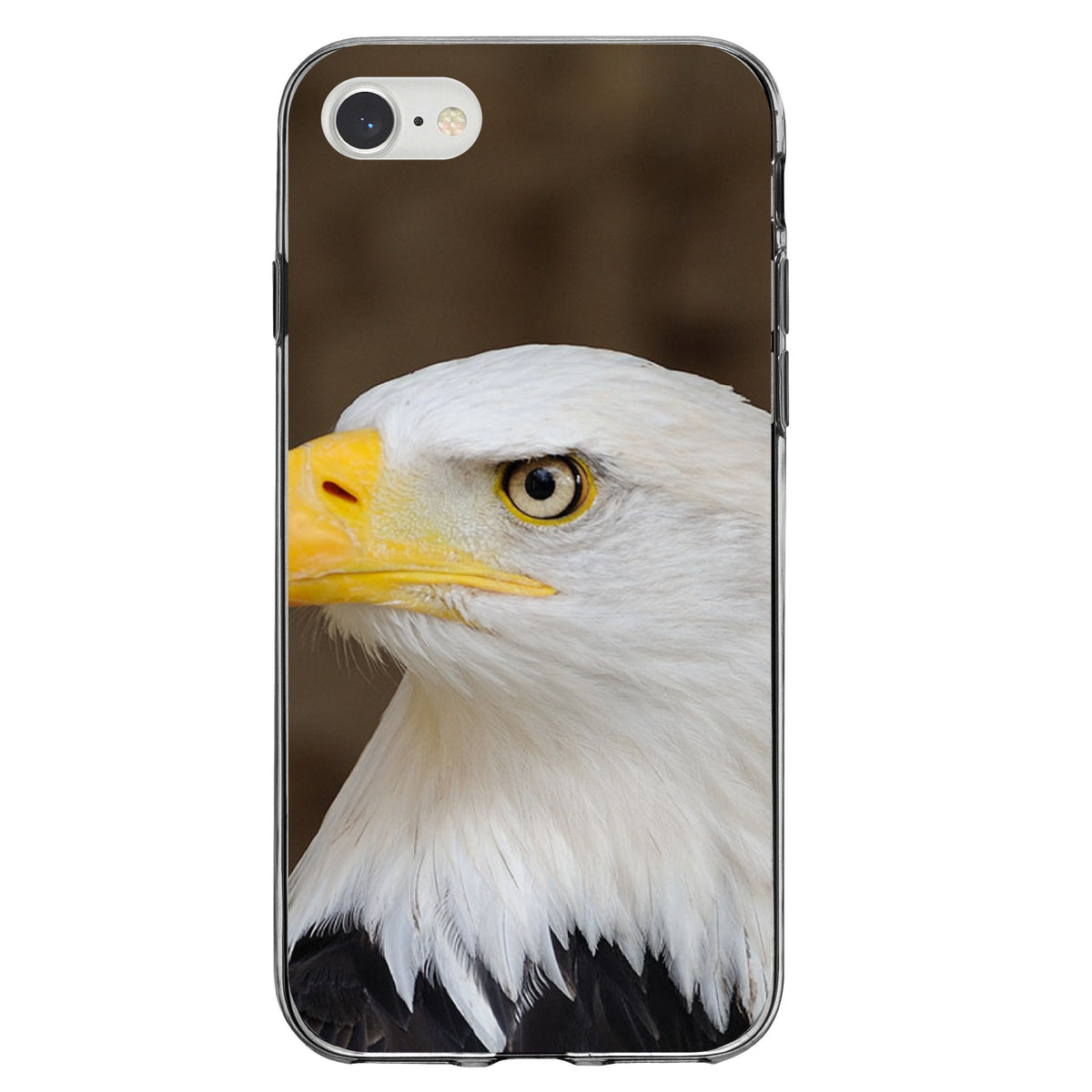 American Bald Eagle Clear Shockproof iPhone Case, view 5