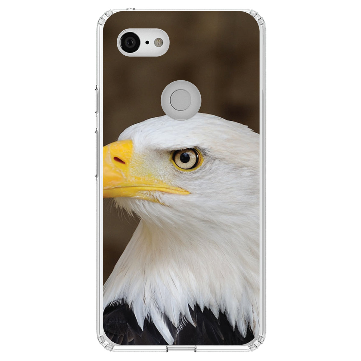 American Bald Eagle Clear Shockproof iPhone Case, view 22
