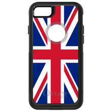 DistinctInk™ OtterBox Commuter Series Case for Apple iPhone or Samsung Galaxy - Red White Blue British Flag UK