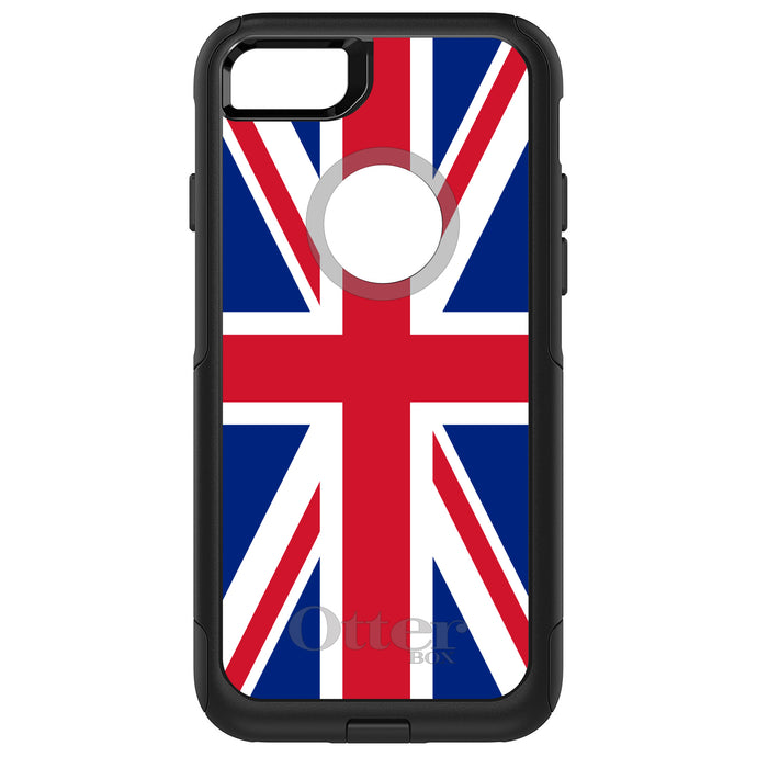 DistinctInk OtterBox Commuter Series Case for Apple iPhone or Samsung Galaxy - Red White Blue British Flag UK