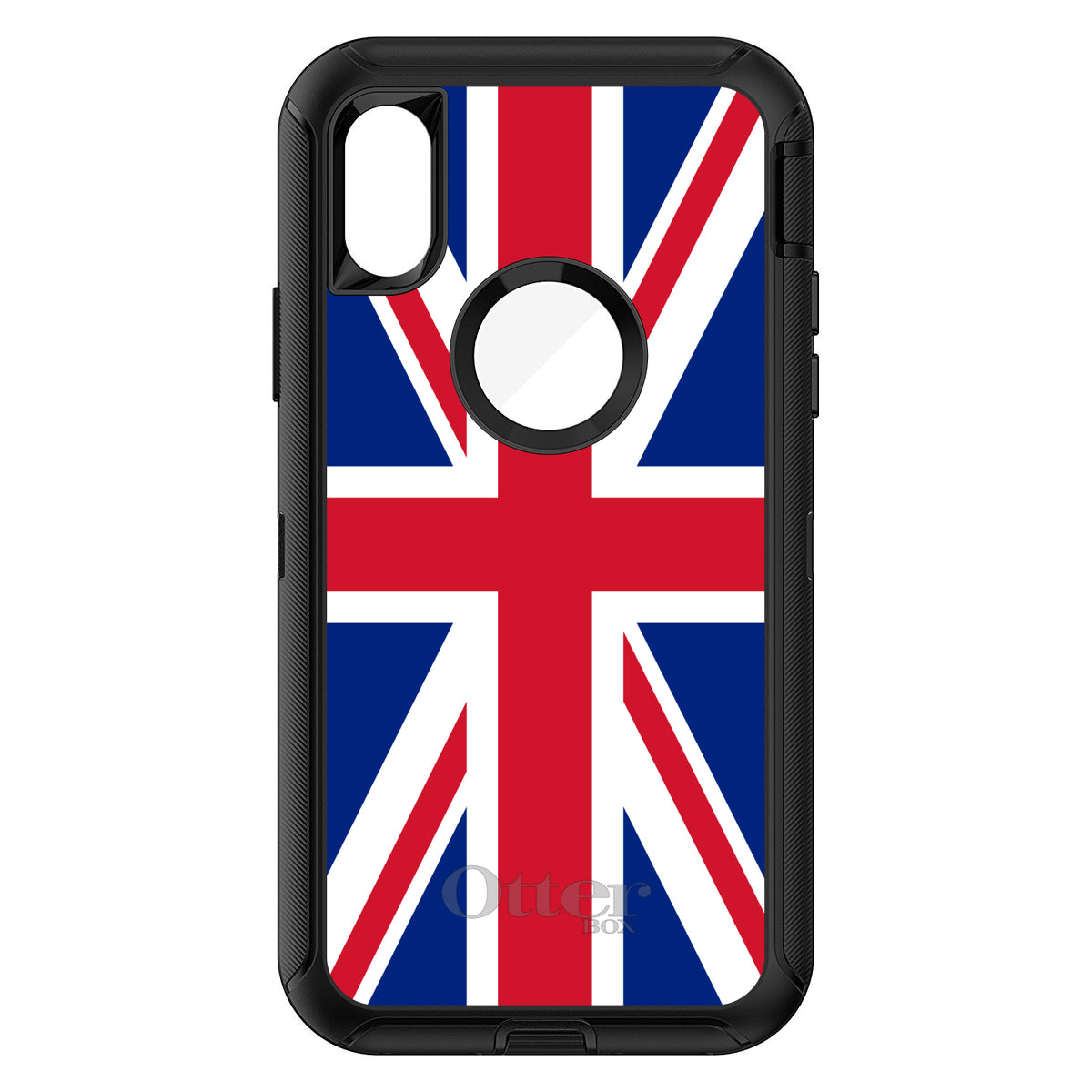 Red White Blue British Flag UK OtterBox Defender Case for iPhone & Galaxy, view 3