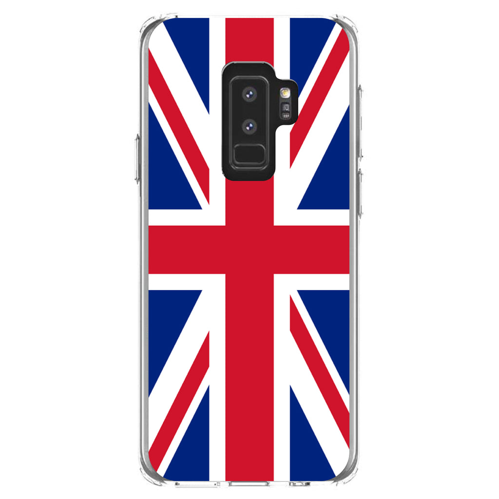 Red White Blue British Flag UK Clear Shockproof iPhone Case, view 20