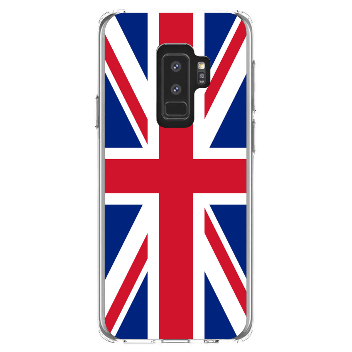 Red White Blue British Flag UK Clear Shockproof iPhone Case, view 20
