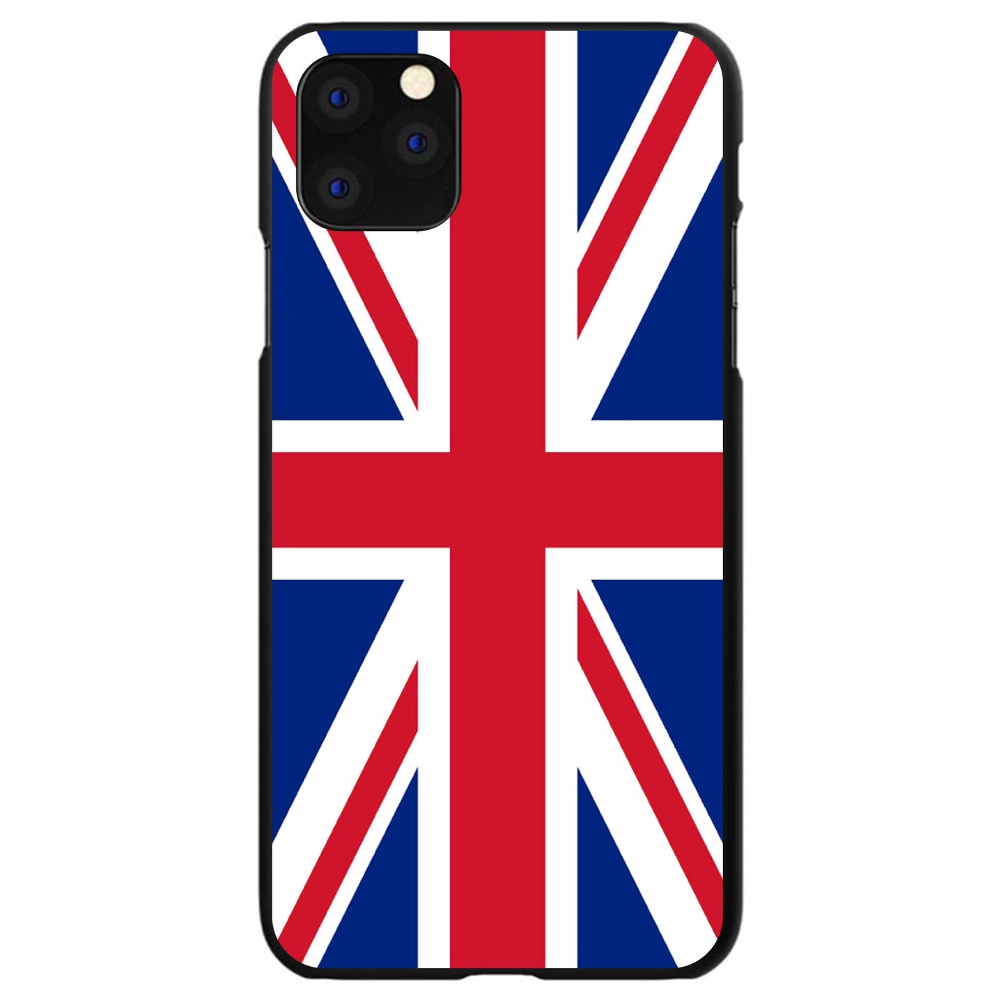 DistinctInk® Hard Plastic Snap-On Case for Apple iPhone or Samsung Galaxy - Red White Blue British Flag UK