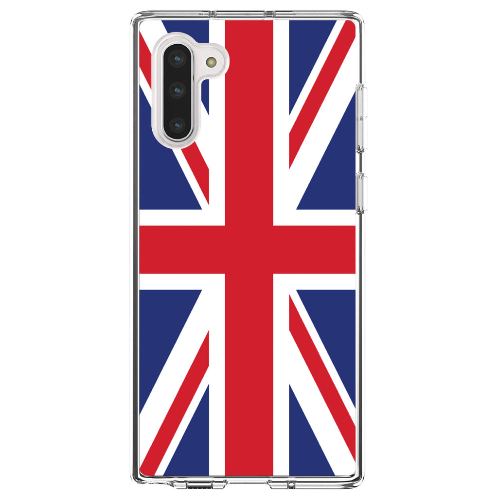 Red White Blue British Flag UK Clear Shockproof iPhone Case, view 9