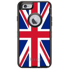 DistinctInk™ OtterBox Defender Series Case for Apple iPhone / Samsung Galaxy / Google Pixel - Red White Blue British Flag UK