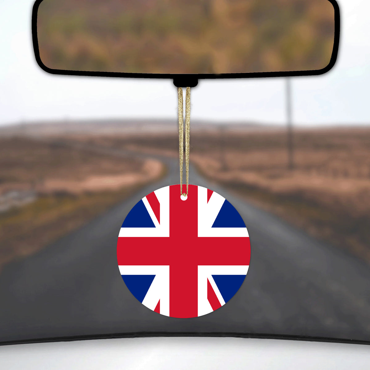 Red White Blue British Flag UK Ceramic Ornament, view 3