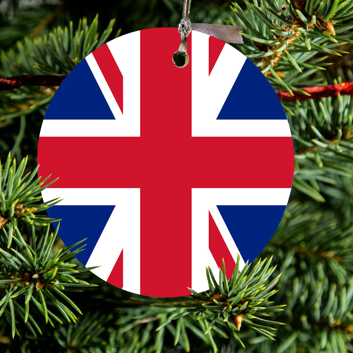 Red White Blue British Flag UK Ceramic Ornament, view 2