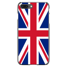 DistinctInk® Hard Plastic Snap-On Case for Apple iPhone or Samsung Galaxy - Red White Blue British Flag UK