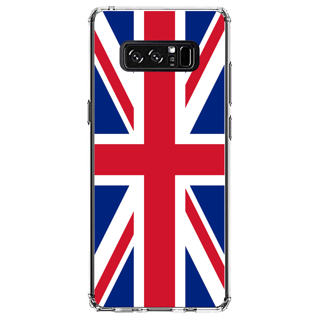 Red White Blue British Flag UK Clear Shockproof iPhone Case, view 12